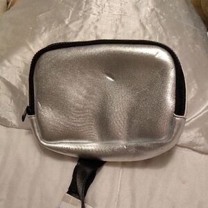 Forever 21 Shiny Silver Crossbody Bag